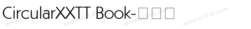CircularXXTT Book字体转换